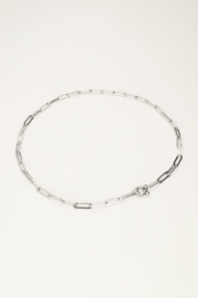 My Jewellery Vintage schakelketting met slotje zilver