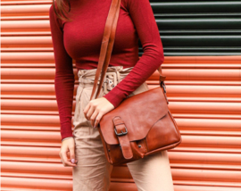 Bear Design schoudertasje 'Lauro' | cognac