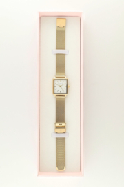 My Jewellery Horloge witte vierkante wijzerplaat