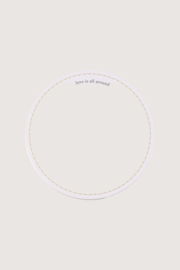 zusss koekblik streep hartje love is all around wit / oker