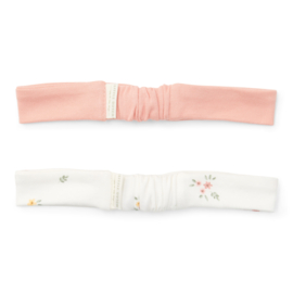 Little dutch Haarbanden set van 2 white meadows / flower pink