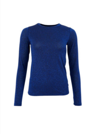 black colour shirt | Faye lurex shirt royal blue