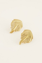 My Jewellery statement studs met reliëf | goud
