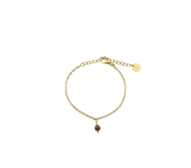 solid gold armband joia lang aventurijn langwerpig