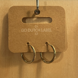 Go Dutch Label oorbellen | basic ring goud