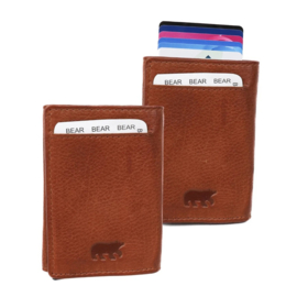 Bear design Pasjeshouder Andrew  cognac