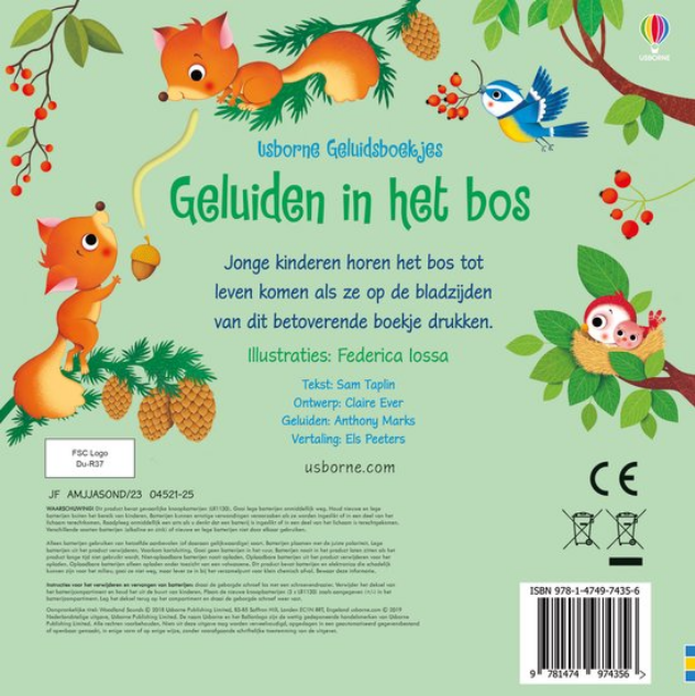 Geluiden in het bos | geluidenboekje