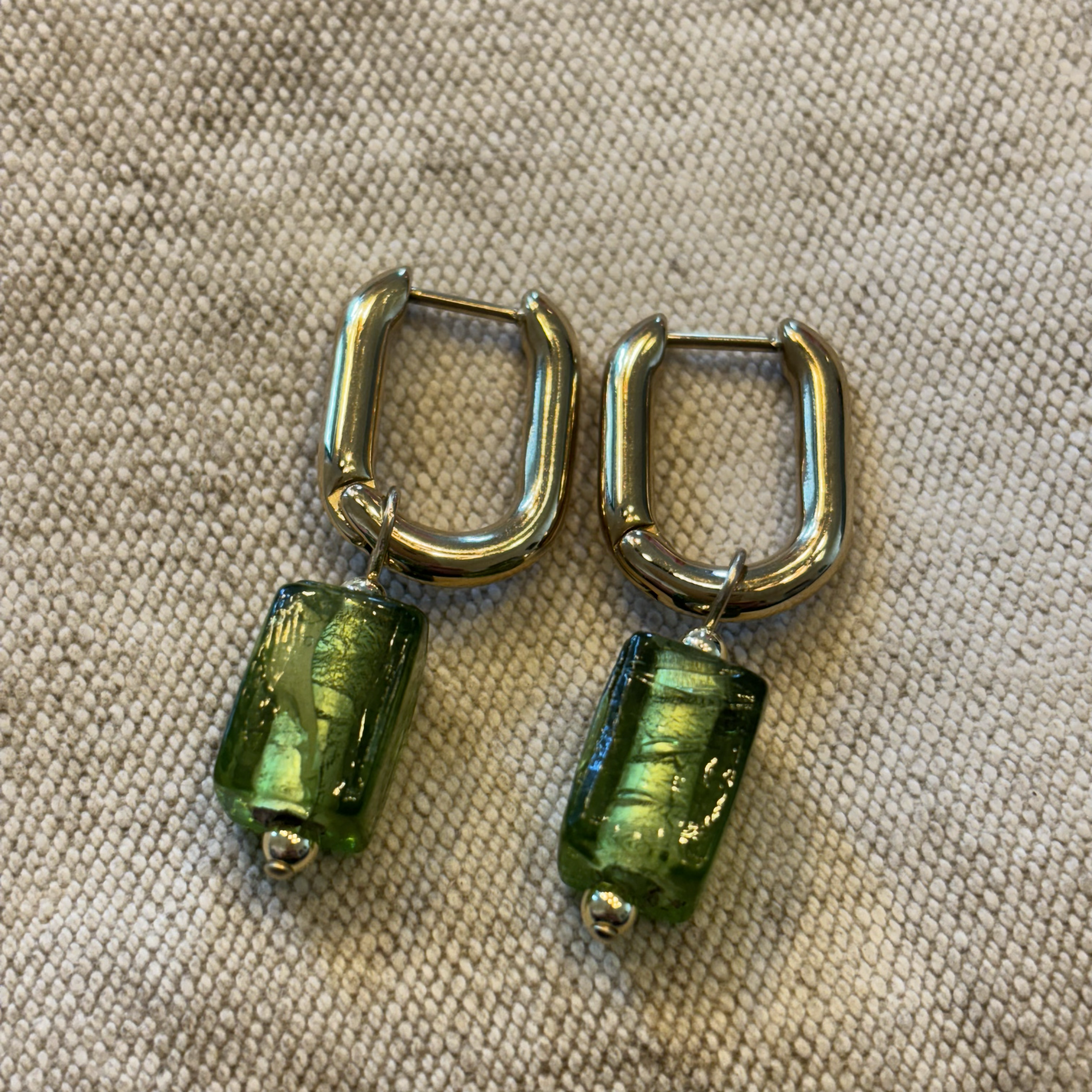 camps & camps oorbellen Glass green