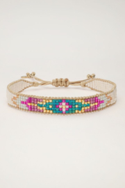 My Jewellery armband | art groene armband miyuki goud