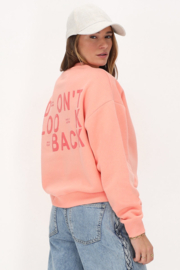 My jewellery Oranje sweater "Don't look back"