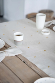 zusss tafelloper hartjes 50x250cm goud