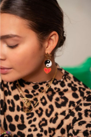my jewellery oorbellen Candy oorhangers met drie bedels