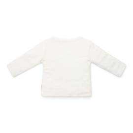 Little Dutch new born little farm t-shirt overslag lange mouw off white
