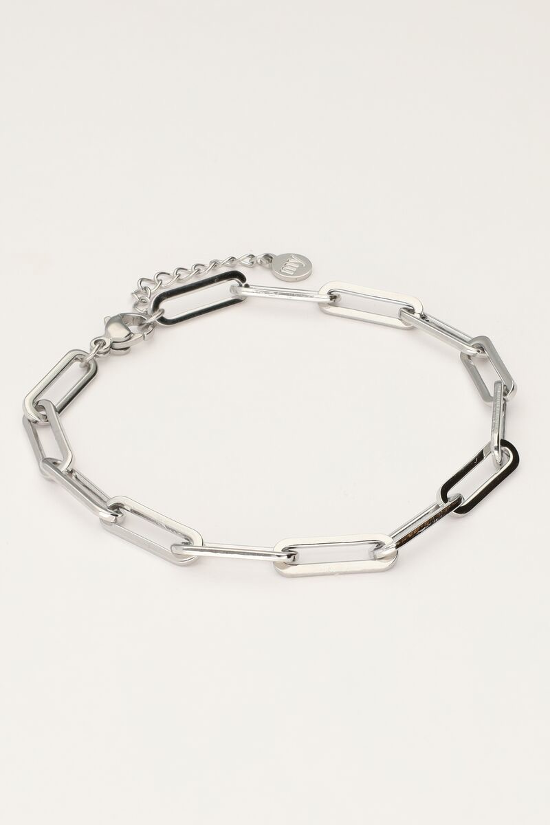 my jewellery Armband basic schakel zilver