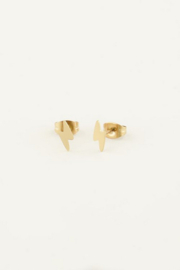 My Jewellery knopjes | studs bliksem goud