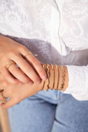 My Jewellery armband | mix bangle golf goud