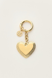 My Jewellery Goudkleurige bag charm met hartje