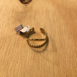 My Jewellery ring | verstelbare ring V goud.