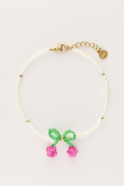 My Jewellery armband | met kralen cherry goud