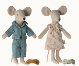 maileg muis vader & moedermuis in sigarendoosje
