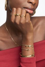 My Jewellery Bold armband met drie hartjes