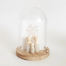 SPJ stolpje | glas nature met quote