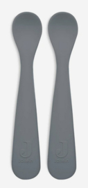 jollein siliconen lepeltjes | storm grey