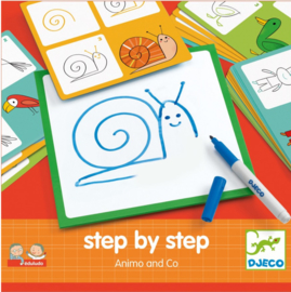 Djeco step by step tekenen | dieren