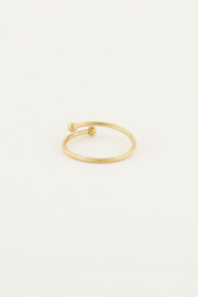 My Jewellery ring | verstelbare mix ring minimalistisch goud.