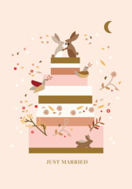 wenskaart Saskia Rasink | just married