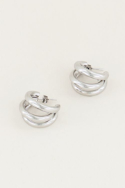 My Jewellery oorbellen | oorringen driedubbel klein zilver
