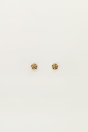 My jewellery oorbellen studs platte roos goud