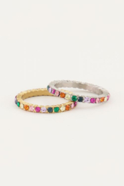 My jewellery ring | goud vintage ring mutikleur.