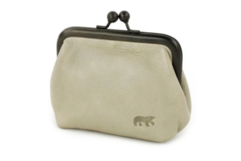 Bear Design klassieke beugelportemonnee Lorraine silver mink