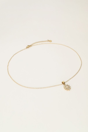 My Jewellery Vintage ketting met transparante strass goud