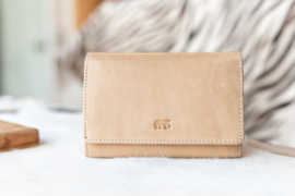 Bear Design overslag portemonnee 'Flappie' | beige