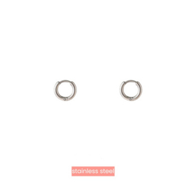 Go Dutch Label oorbellen basic hoop 6mm zilver