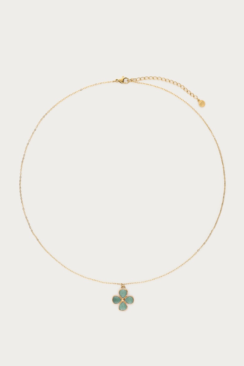 My Jewellery Botanical ketting met blauwe kralen