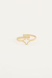 My Jewellery ring | mix ring klaver goud