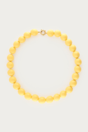 My jewellery gele ketting met grove kralen