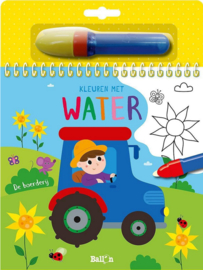 Kleuren met water: de boerderij | karton