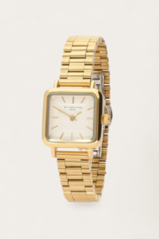 My Jewellery vintage vierkant horloge met schakelband goud