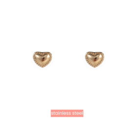 Go Dutch Label oorbellen Tiny Heart - 14K