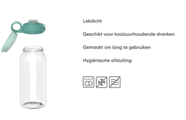 Mepal little dutch Campus drinkfles met flipdop 600 ml - Fairy Wonders