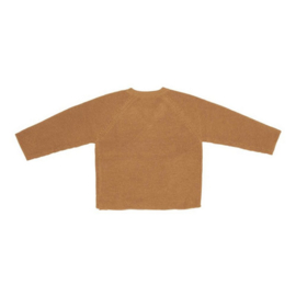 Little Dutch gebreid vest overslag | almond