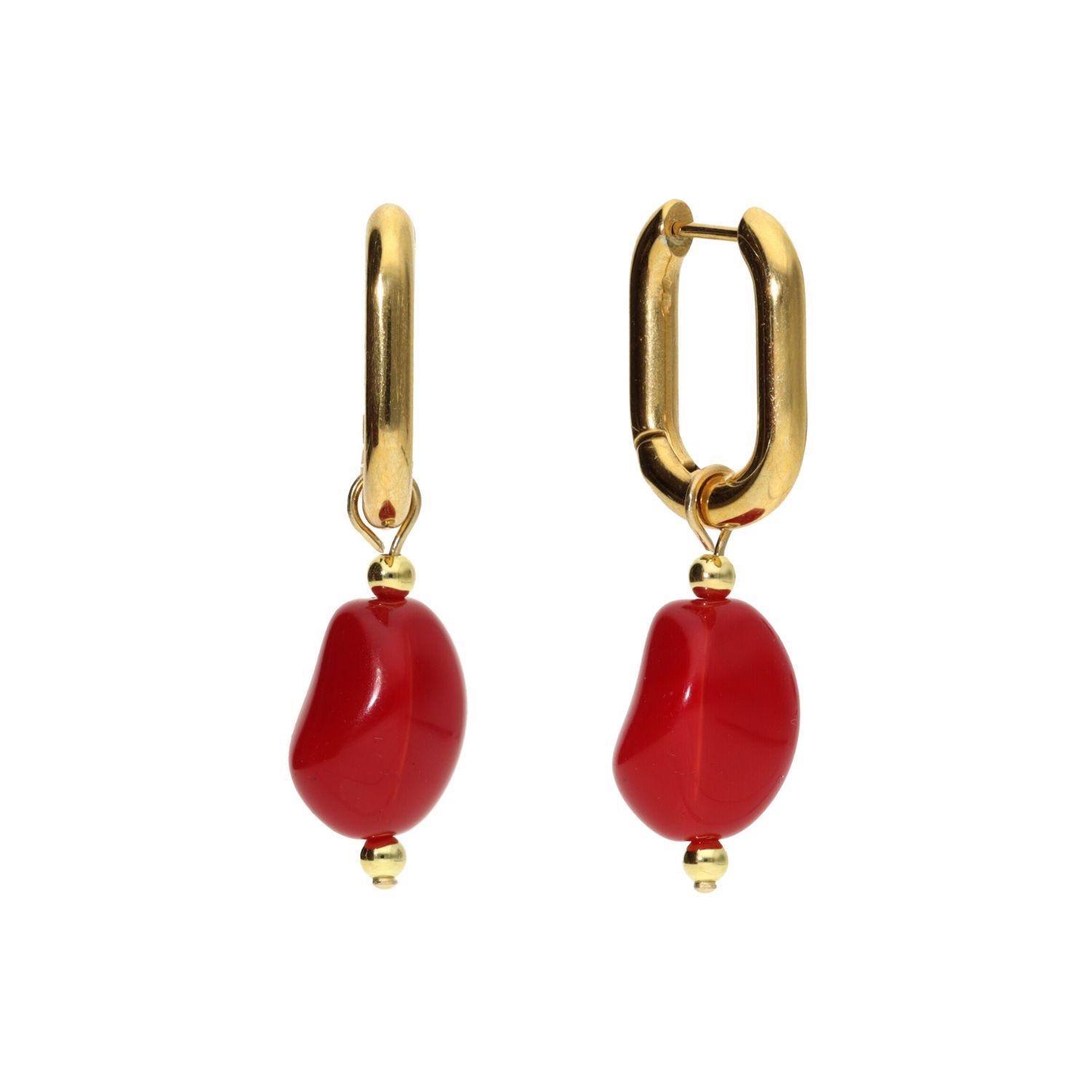 camps & camps oorbellen Glass Red