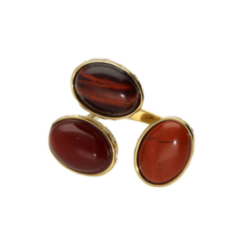 Camps & Camps ring Mixed gem ring carneool