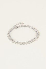 My jewellery armband kleine muntjes zilver