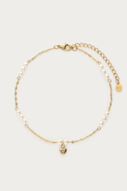 My Jewellery Enkelbandje zoetwaterparel ocean kralen goud