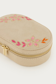 My Jewellery Beige sieraden box met bloemen